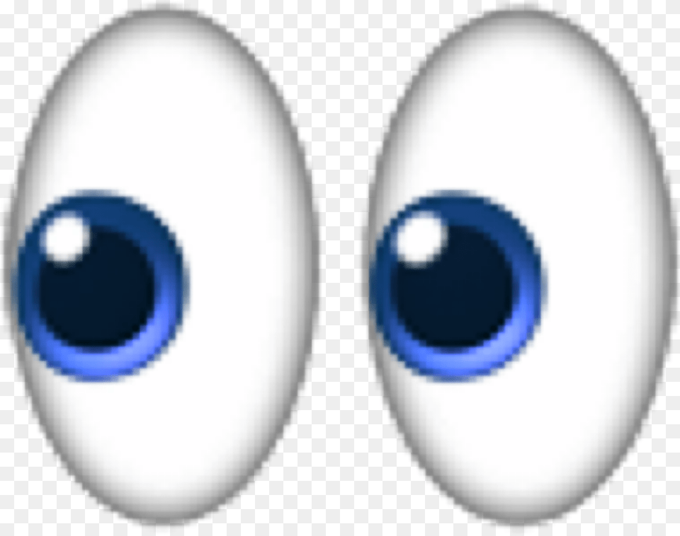 Eyes Emoji Emojis Eye Blue Blueeye Blueeyes Earrings, Astronomy, Moon, Nature, Night Png Image
