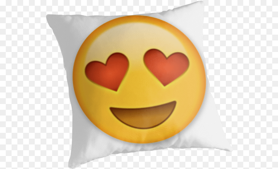 Eyes Emoji Love Face Emoji Text, Cushion, Home Decor, Pillow Png