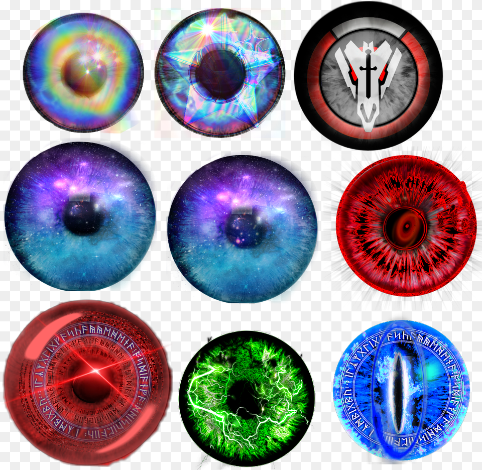 Eyes Eye Galaxy Demon Holo Holographic Red Blue Portable Network Graphics, Sphere, Accessories, Gemstone, Jewelry Png Image