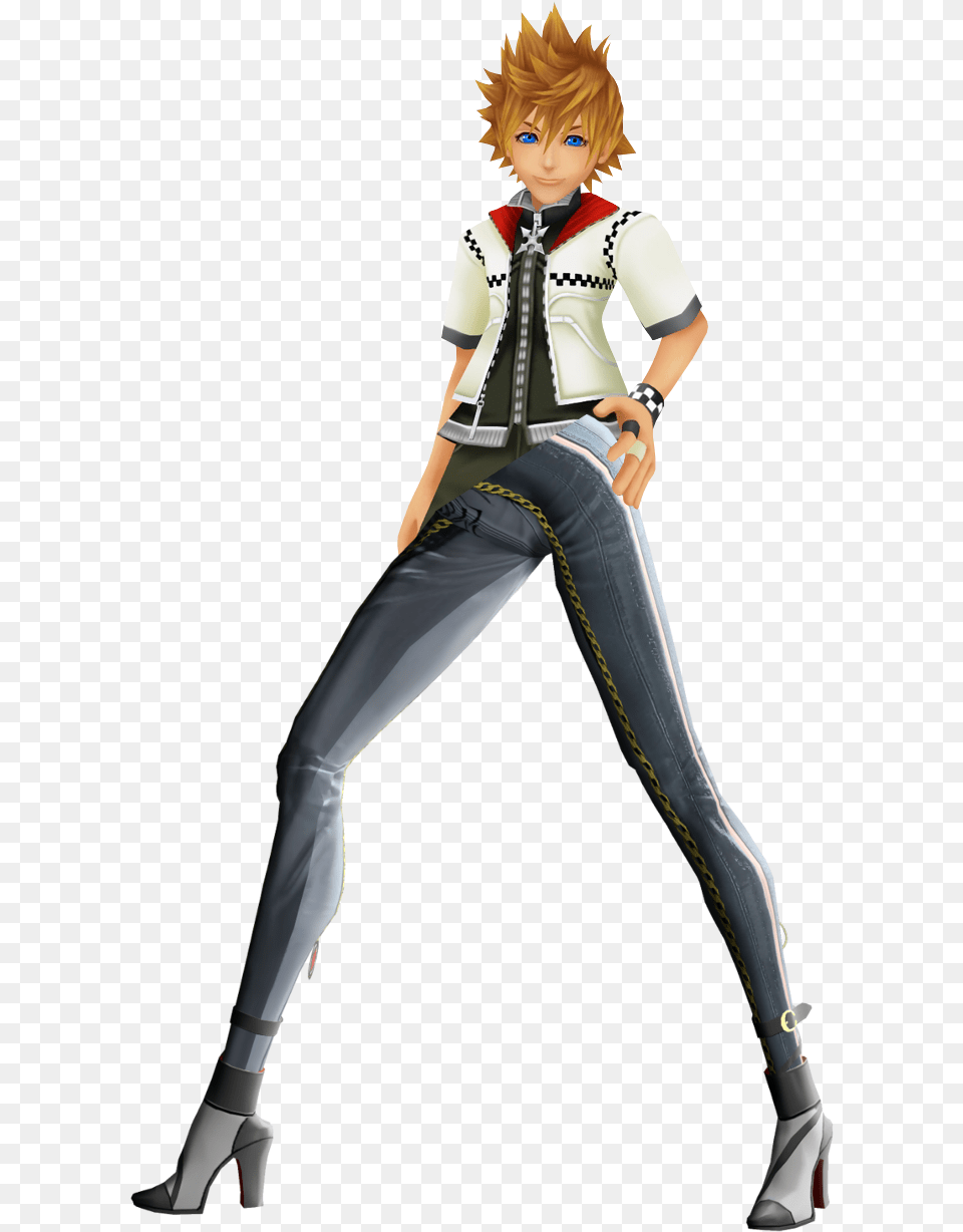 Ezcosplay Kingdom Hearts Ii Roxas Black Nagito Komaeda Sprites Transparent, Book, Clothing, Comics, Publication Png