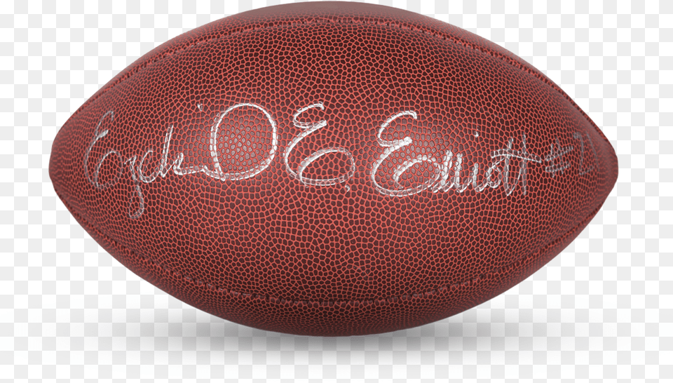 Ezekiel Elliot Signed Football Football Autographed Paraphernalia, Ball, Rugby, Rugby Ball, Sport Png Image