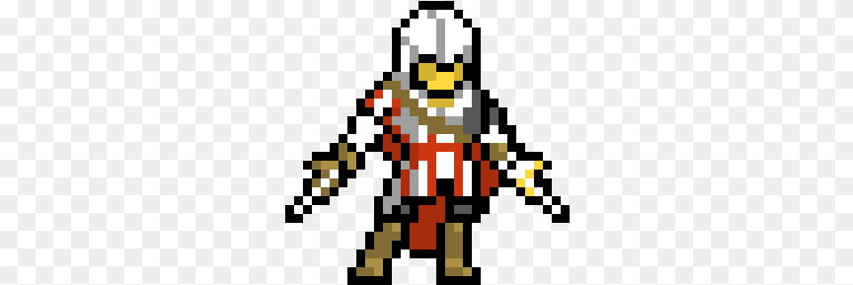 Ezio Assassin39s Creed Pixel Art, Knight, Person Png Image