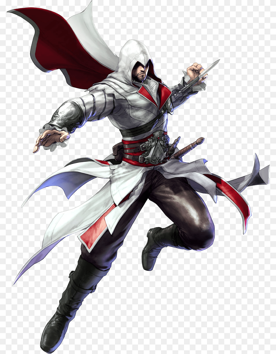 Ezio Auditore Da Firenze, Knight, Person, Sword, Weapon Png