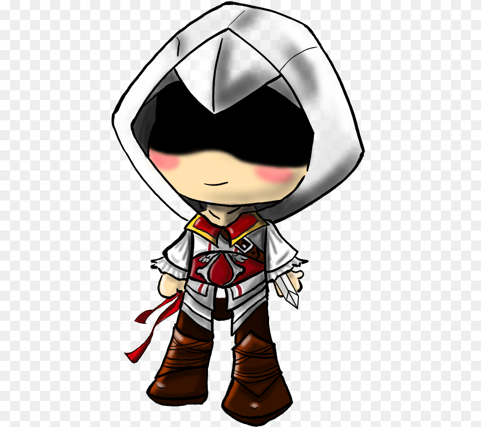 Ezio Drawing Chibi Iphone, Book, Comics, Publication, Adult Free Png