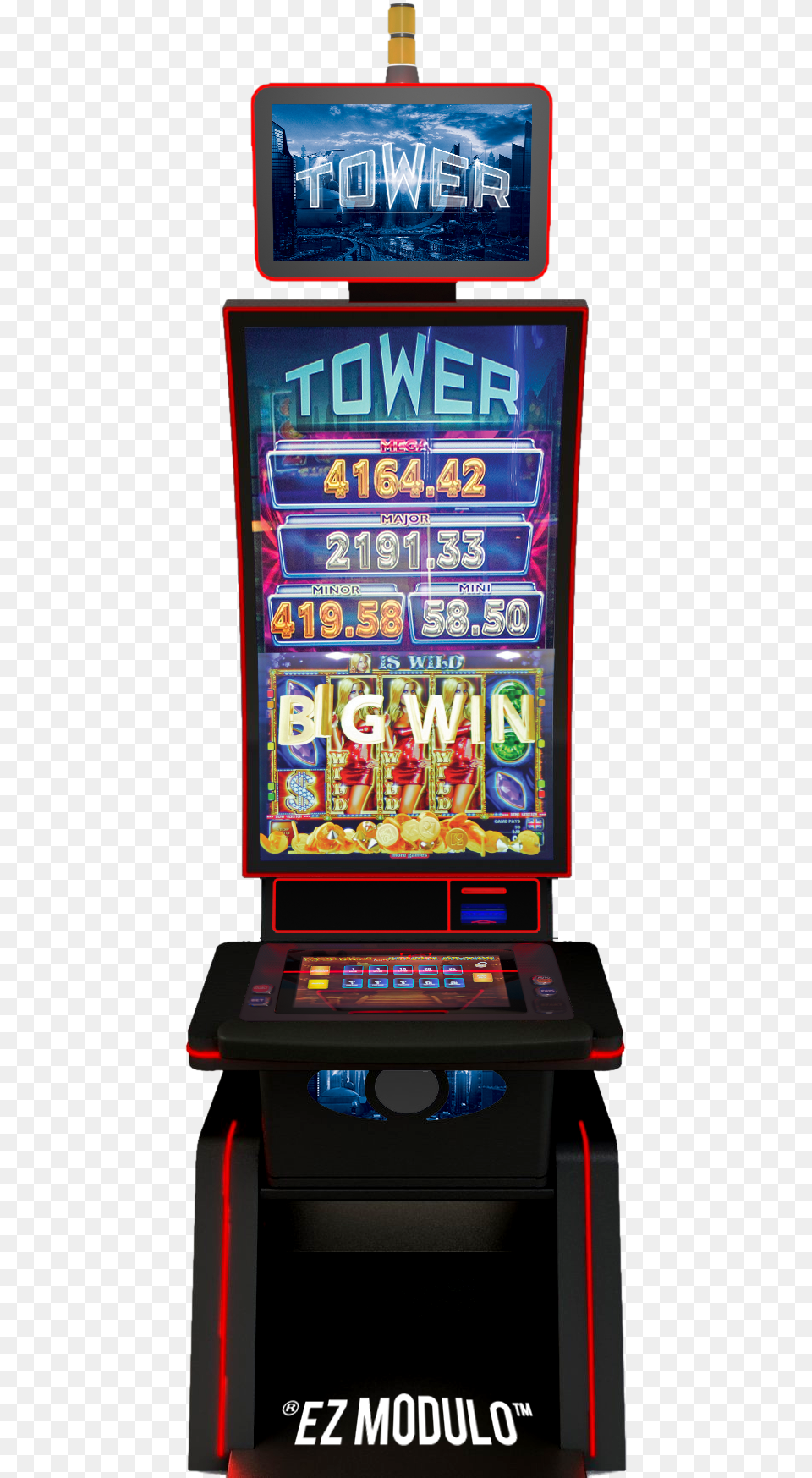 Ezmodulo Tower Video Game Arcade Cabinet, Gambling, Slot Free Png