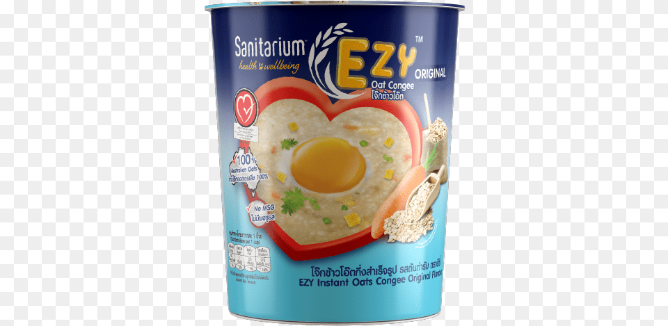 Ezy Oat Congee Original Flavour Oat, Tin, Food, Ketchup, Can Png Image