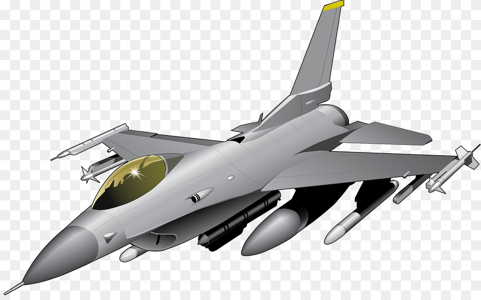 F 16 Fighting Falcon Clipart, Aircraft, Airplane, Jet, Transportation Free Png