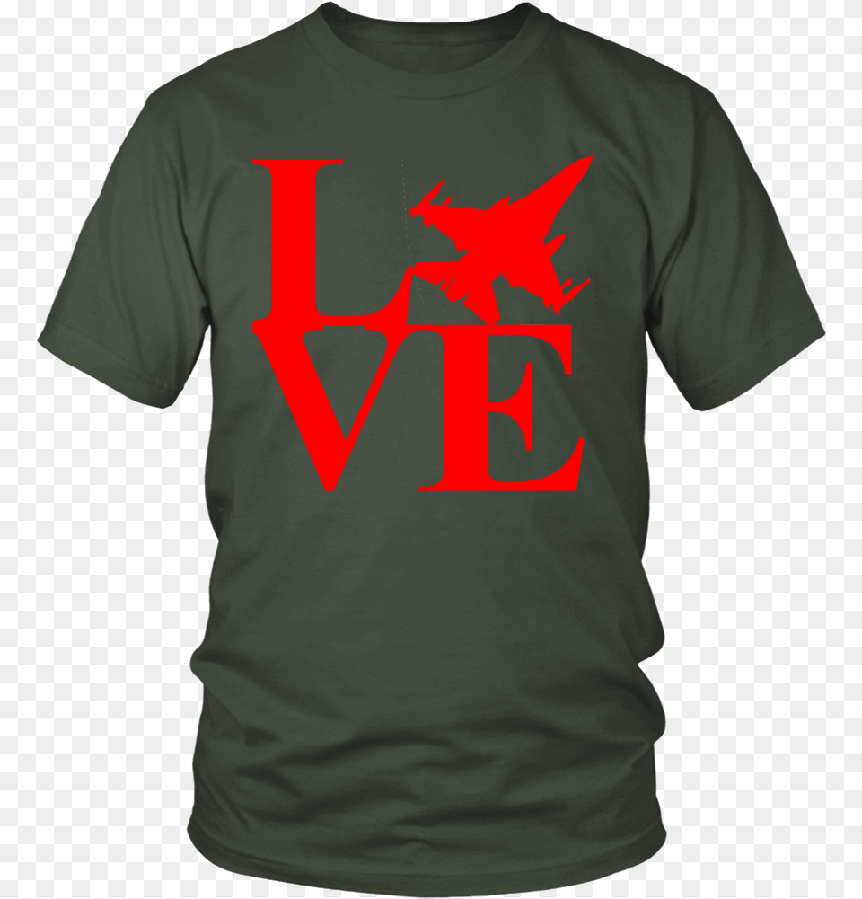 F 16 Love Shirt Shipping T Shirt, Clothing, T-shirt, Weapon Png Image