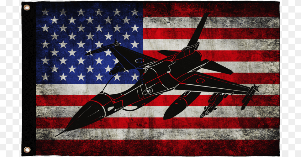 F 16 Viper Wall Flag Usa Flag, American Flag, Aircraft, Transportation, Vehicle Free Png Download