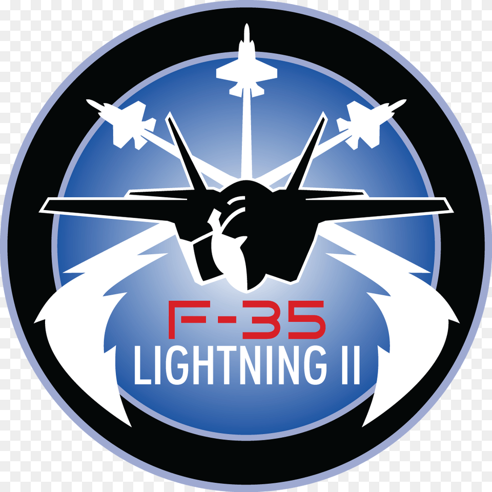 F 35 Lightning Ii Logo, Symbol, Aircraft, Emblem, Transportation Free Png