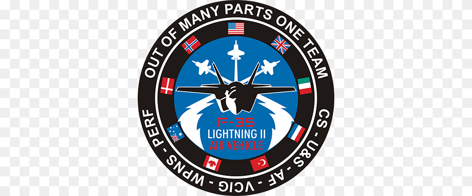 F 35 Lightning Ii Out Of Many Parts One Team By Mbk Fbi Washington Field Office, Logo, Emblem, Symbol, Hockey Free Png Download