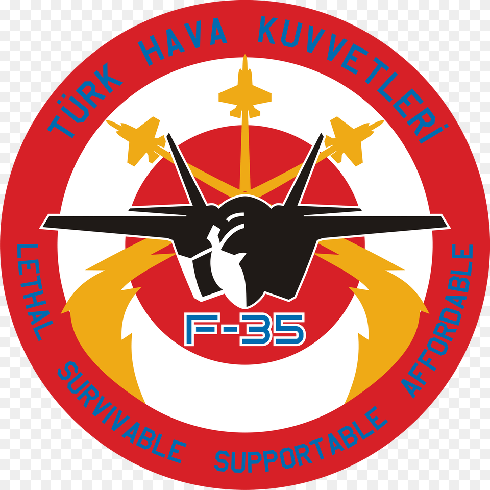 F 35 Lightning Ii Turkish No Warranty Sign, Logo, Emblem, Symbol Free Transparent Png