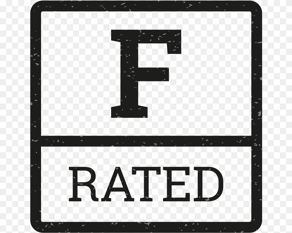 F F Rating, Text, Symbol Free Png Download