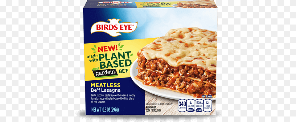 F Lasagna Birds Eye Meatless Lasagna, Advertisement, Food, Pasta, Poster Free Transparent Png