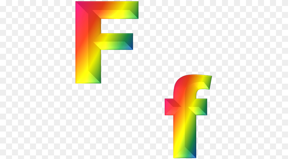 F Letter High Quality Image Rainbow F, Art, Graphics, Logo, Text Png