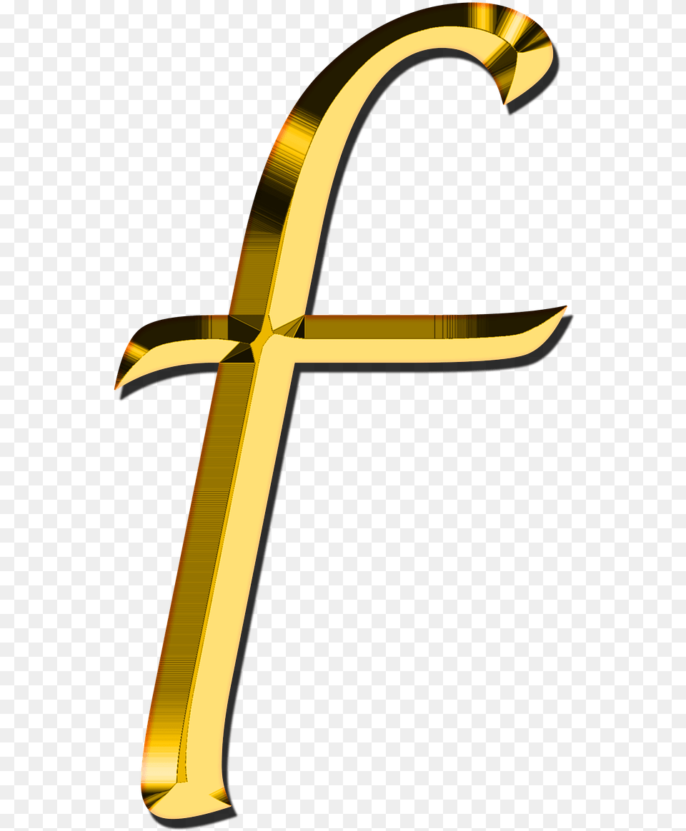 F Letter Image, Cross, Symbol, Sword, Weapon Free Transparent Png