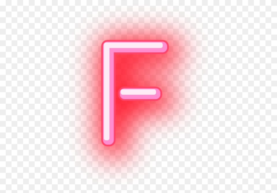 F Neon Letter Sign, Light, Symbol Free Transparent Png