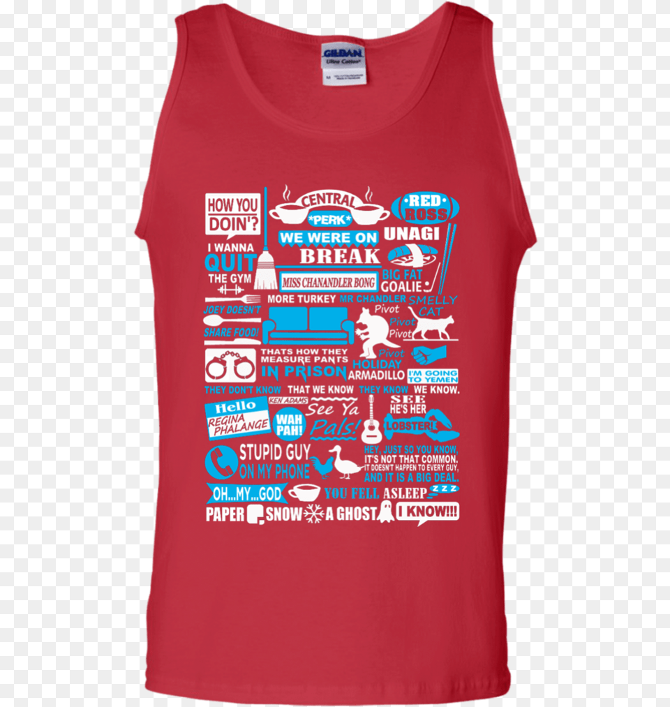 F R I E N D S Forever Quotes Tank Top Active Tank, Clothing, T-shirt, Tank Top, Animal Free Png