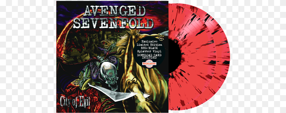 F Y E Selling Quotcity Of Evilquot Exclusive Red With Avenged Sevenfoldcity Of Evilclean Version, Book, Publication, Adult, Disk Free Png Download