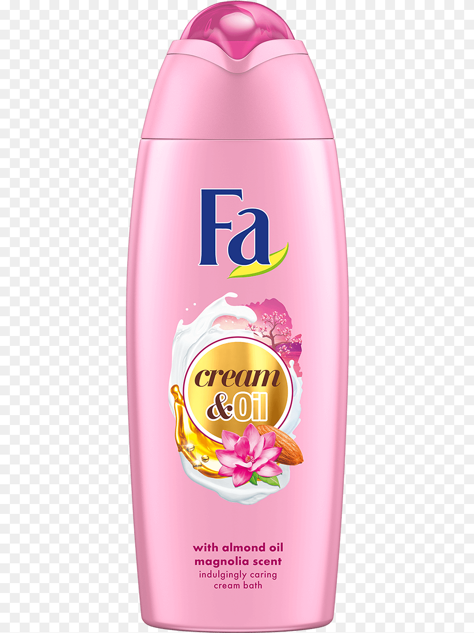 Fa Com Cream Bath Cream Oil Magnolia Fa, Bottle, Lotion, Cosmetics, Shaker Free Png