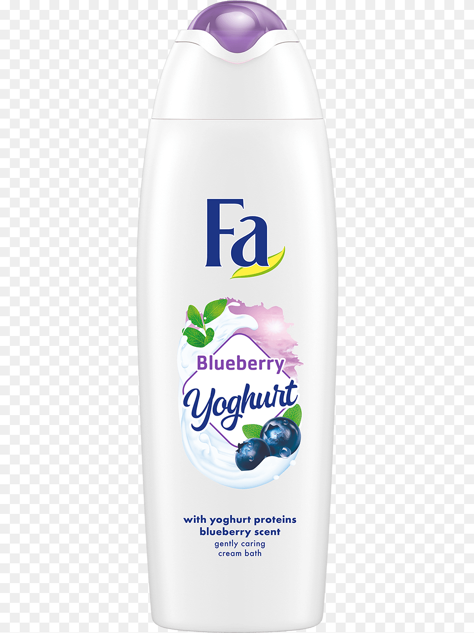 Fa Com Cream Bath Yoghurt Blueberry Plastic Bottle, Shaker, Cosmetics Free Transparent Png