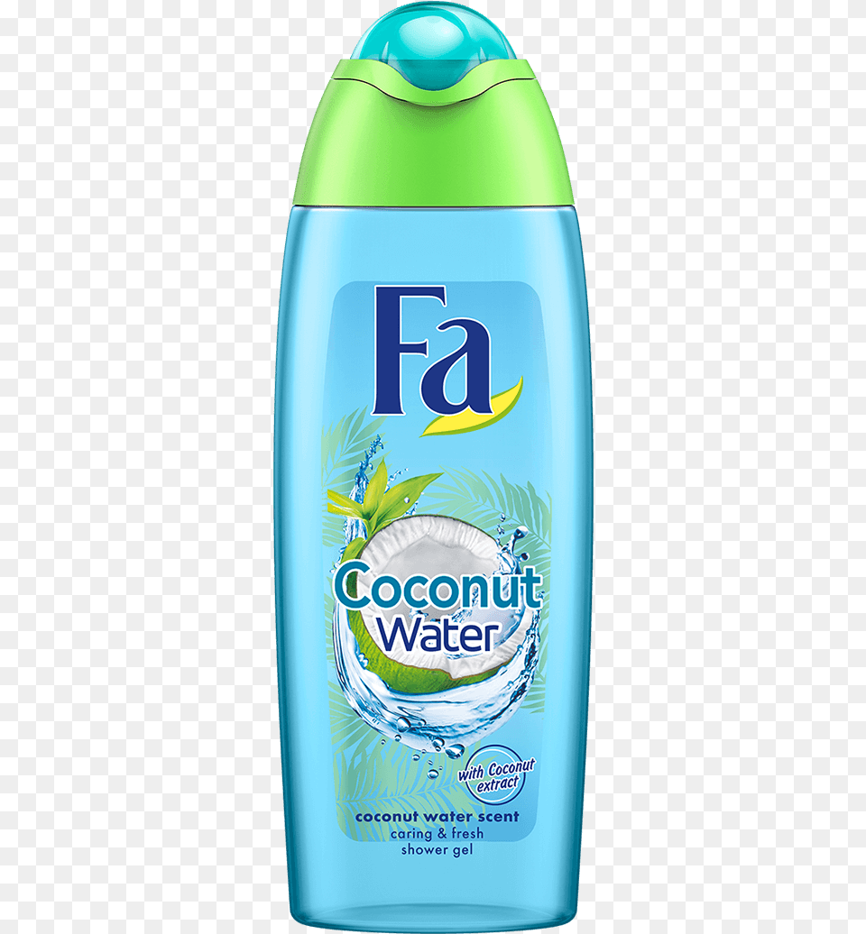 Fa Com Shower Gel Coconut Water Fa Coconut Water Shower Gel, Bottle, Cosmetics, Deodorant, Perfume Png