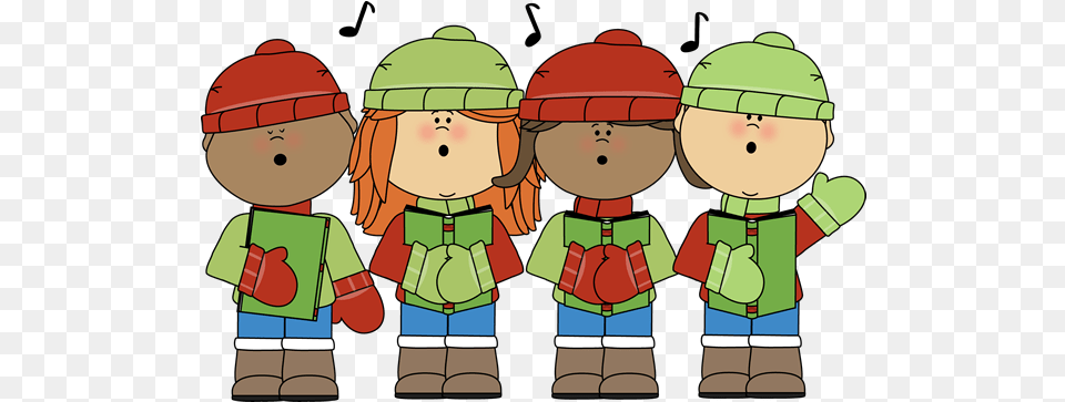 Fa Lalalala Kids Christmas Carolers Clipart, Elf, Baby, Person, Bag Free Transparent Png