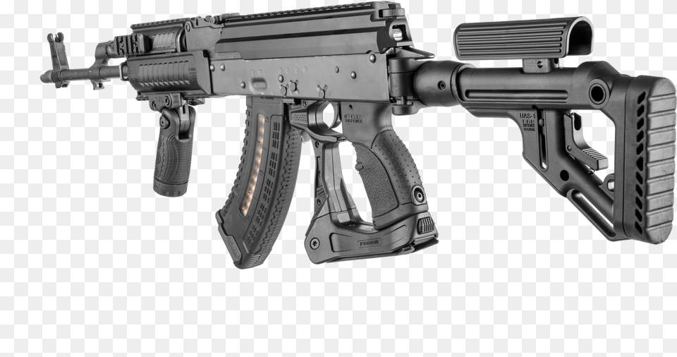 Fab Defense Ak Podium Tactical Bi Foot For Ak47 Ak74 Ak 47 Fab Defense, Firearm, Gun, Rifle, Weapon Png Image