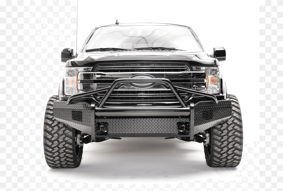 Fab Fours Black Steel Pre Runner Guard W Tow Hooks, Bumper, Vehicle, Transportation, Wheel Png