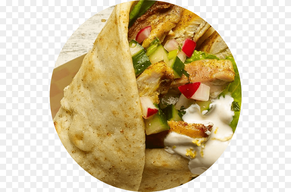 Fab Shawarma Mixed Chicken Amp Beef Xtra Mediterranean Gyro Americus Ga, Bread, Food, Plate, Food Presentation Free Png Download