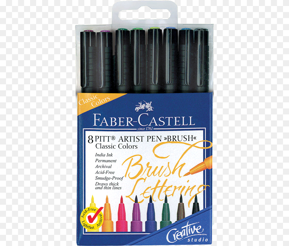 Faber Castell Pitt Artist Brush Lettering Pen Set Of Faber Castell, Marker Free Transparent Png