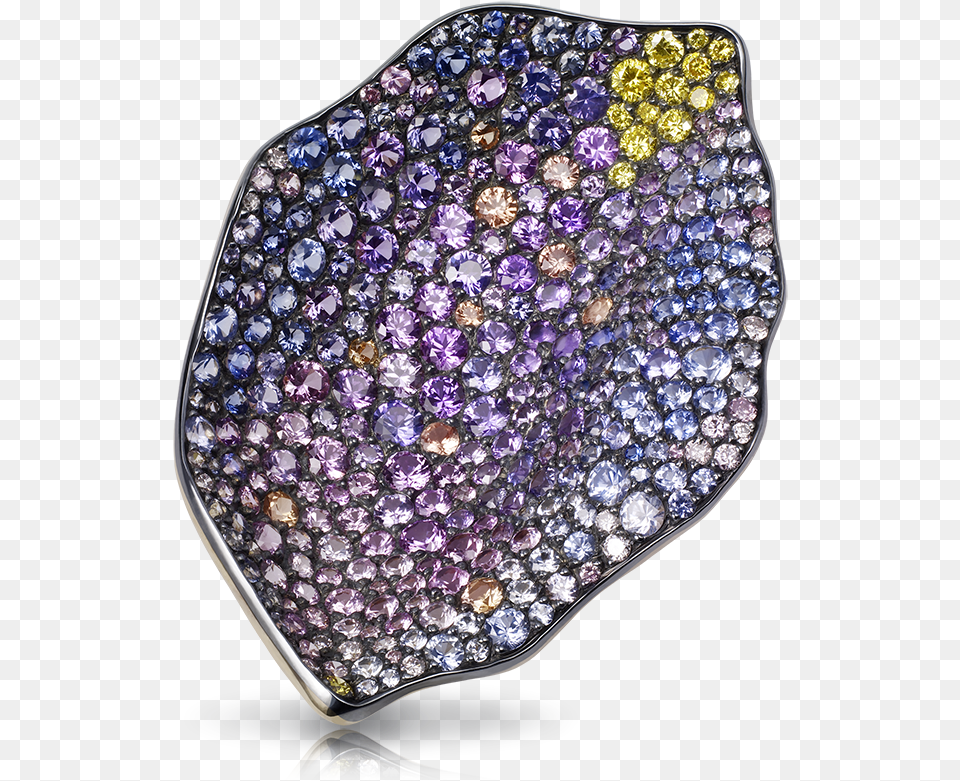 Faberg Purple Rose Petal Pendant Features 345 Stones, Accessories, Gemstone, Jewelry, Diamond Free Png