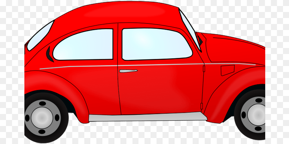 Fabia Car Back View Clip Art Vector Hanslodge Clipart Red Car Beetles, Vehicle, Transportation, Wheel, Machine Png Image
