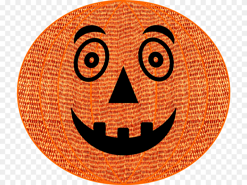 Fabric Halloween Pumpkin Funny Face Humor, Festival Free Transparent Png