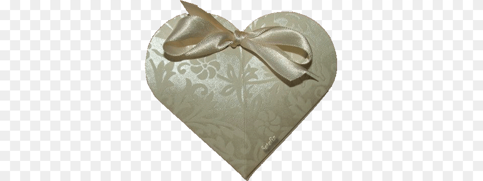 Fabric Heart With Bow Bom Dia Cheio De Paz Gif, Home Decor Free Png