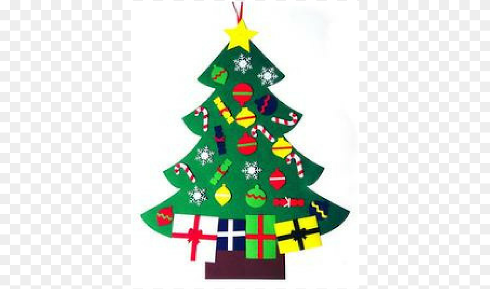 Fabric Wall Christmas Tree, Christmas Decorations, Festival, Christmas Tree Free Png Download