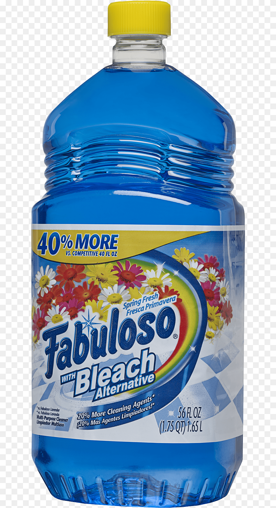Fabuloso All Purpose Cleaner With Bleach Alternative, Bottle, Water Bottle, Shaker, Beverage Free Png