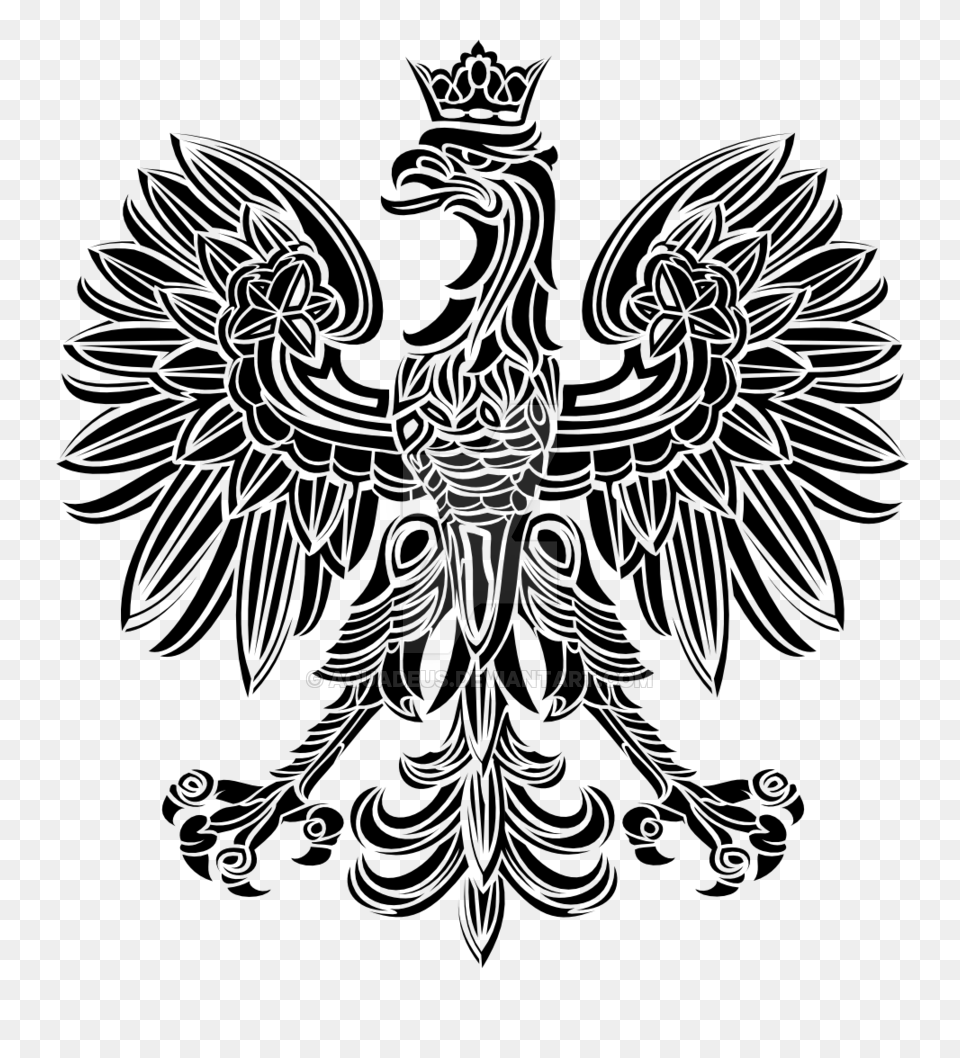 Fabulous Black Polish Eagle Tattoo, Logo, Adult, Female, Person Free Transparent Png