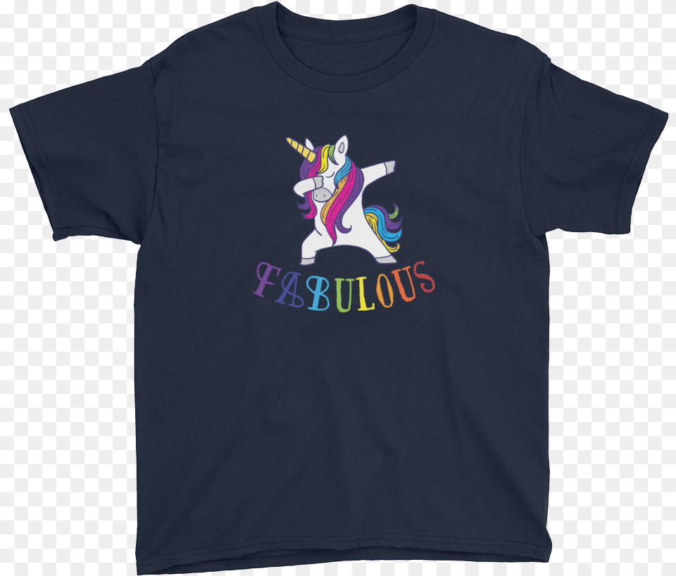 Fabulous Dabbing Unicorn Kids Tee Discord Hack Week Shirt, Clothing, T-shirt Png Image