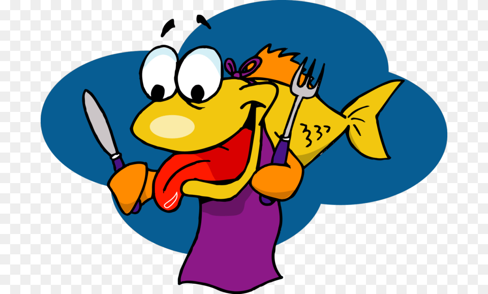 Fabulous Friday Fish Frys, Cutlery, Cartoon, Fork, Animal Free Png Download