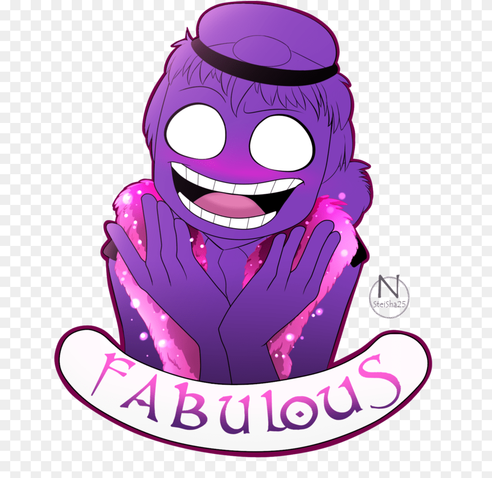 Fabulous Funny And Pewdiepie Fabulous Purple Guy, Book, Publication, Baby, Person Free Png