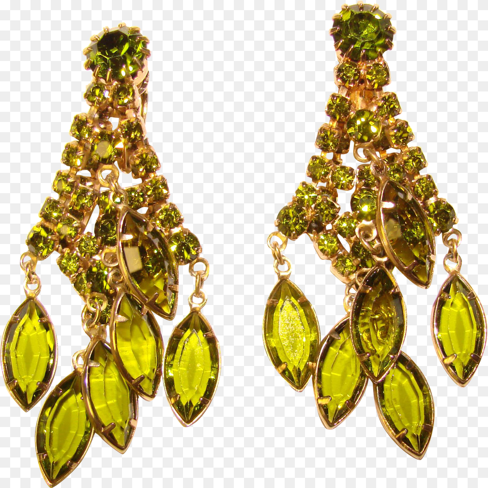 Fabulous Peridot Green Vintage Dangle Earrings Shopping Earrings, Accessories, Earring, Jewelry, Gemstone Free Transparent Png