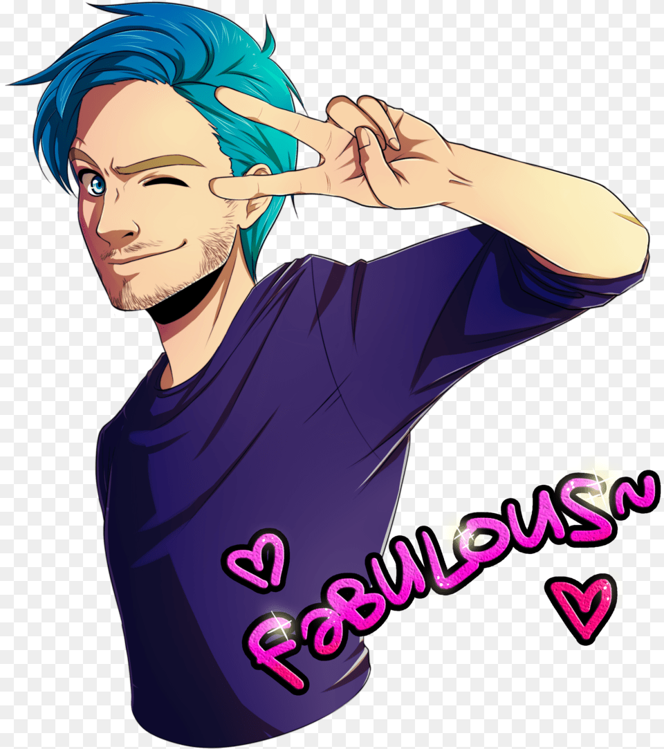 Fabulous Pewdiepie Pewdiepie Pewdiepie Fan Art, T-shirt, Book, Clothing, Comics Png Image