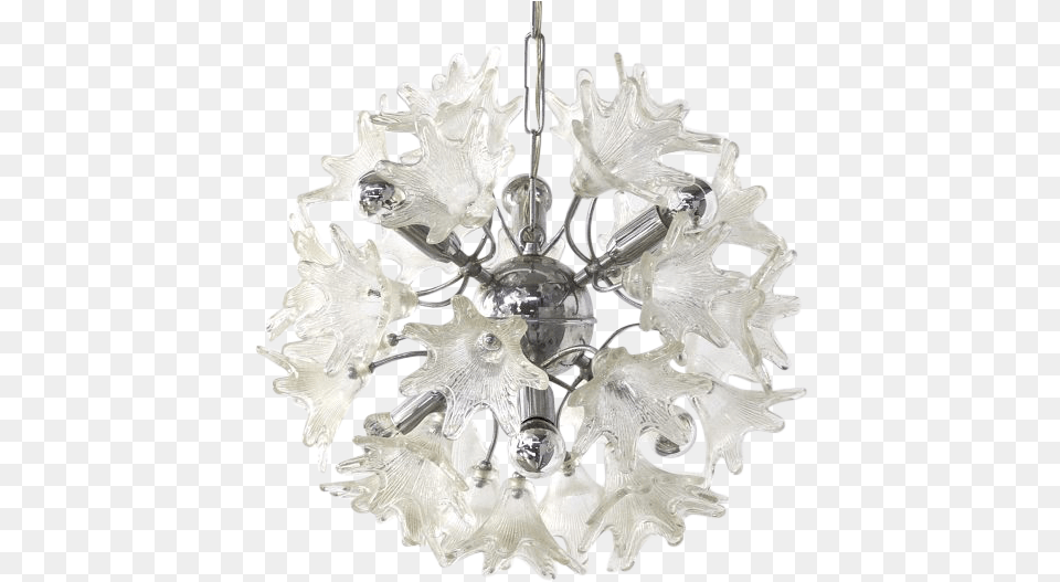 Fabulous Sputnik Flower Pendant Lamp With Crystal Lamp Paolo Venini, Chandelier Free Png Download
