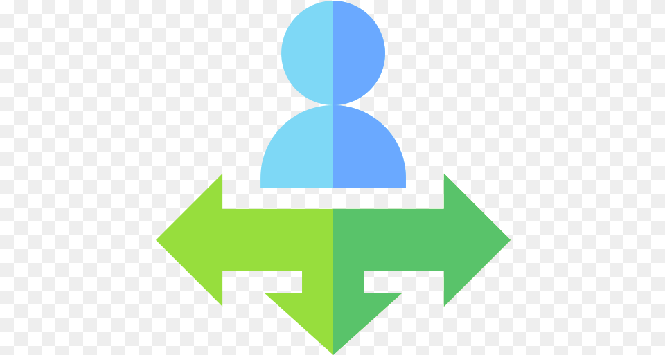Facdev Cross Arrows Icon Blue, Symbol, Recycling Symbol Free Png