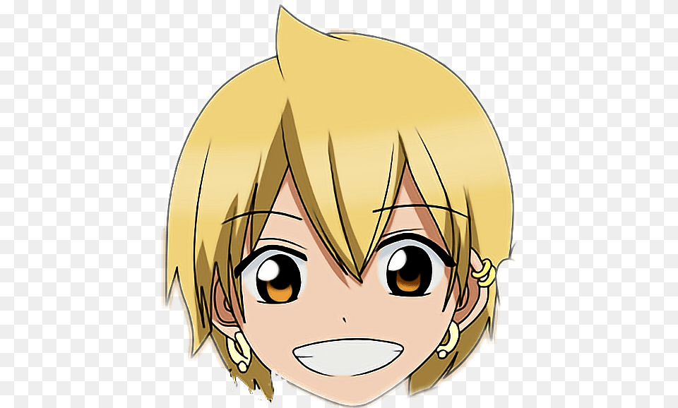 Face Alibaba Anime Animeface Animeguy M Cartoon, Book, Comics, Publication, Manga Png