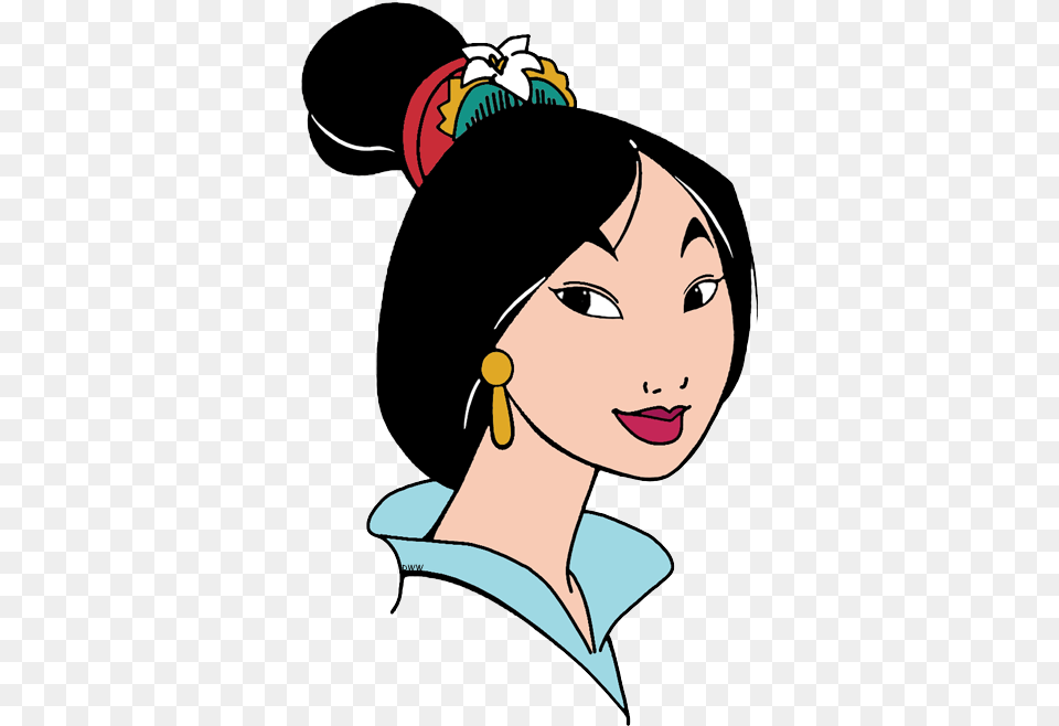 Face All Made Up Clipart Of Disney Princess Mulan Face, Accessories, Jewelry, Hat, Earring Free Png Download