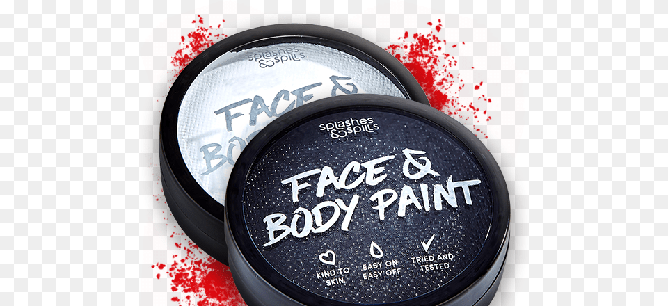 Face Amp Body Cake Paint Splashes Amp Spills Face And Body Paint Compact, Head, Person, Cosmetics, Bottle Png