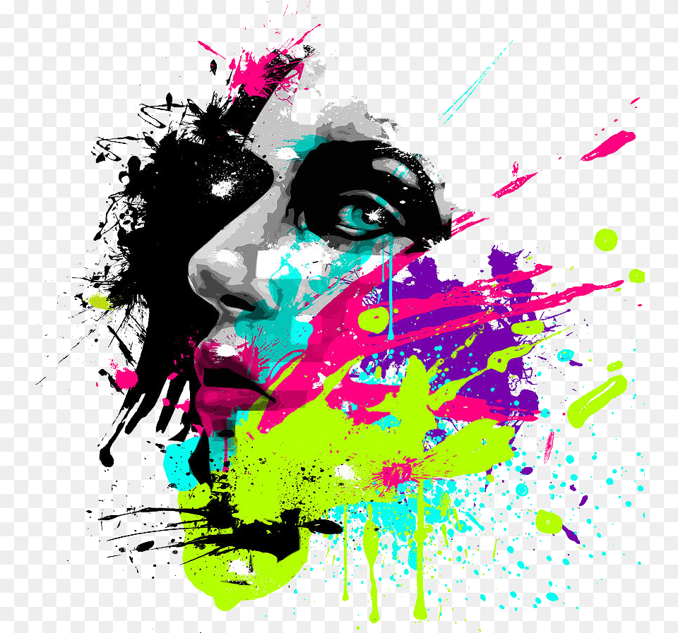 Face Art Pic Jeremy Scott Print Design, Graphics, Modern Art, Collage, Purple Free Png Download