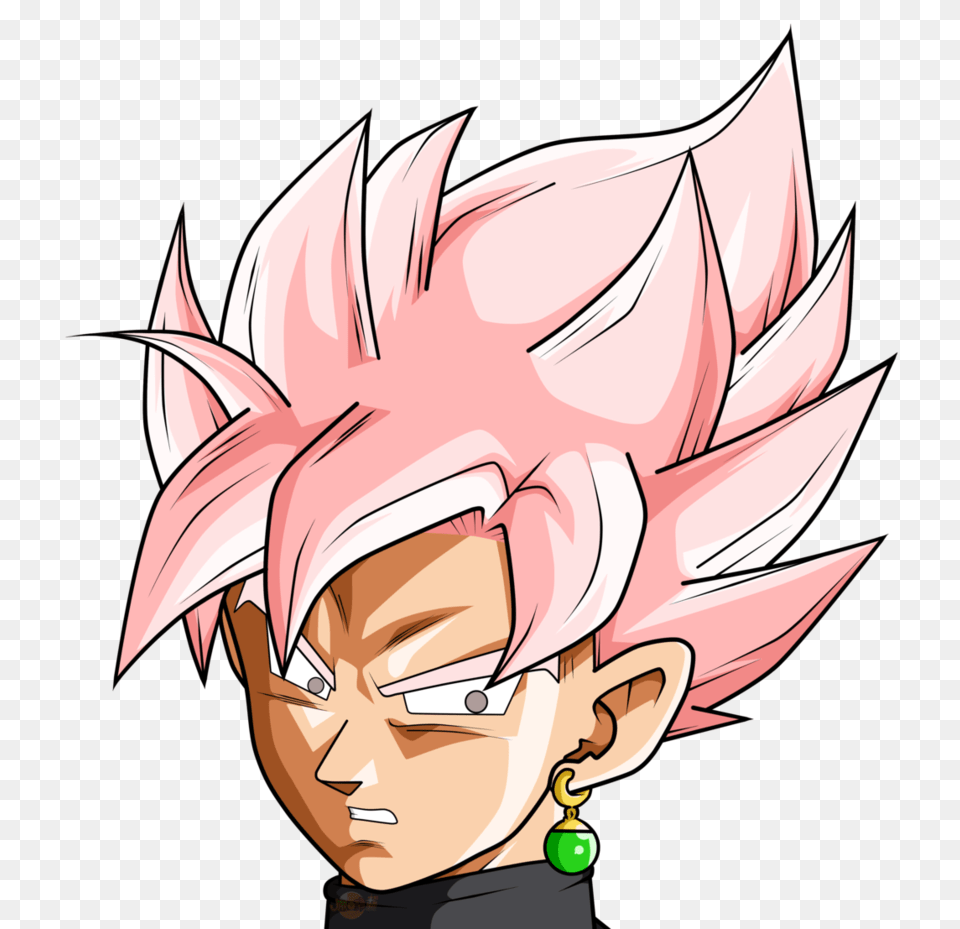 Face Black Ssj Rose, Book, Comics, Publication, Head Free Transparent Png